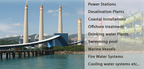 Electrolyzer, Drinkking Water, Disinfection, Cooling Tower, Power Plant, Seawater Treatment etc..